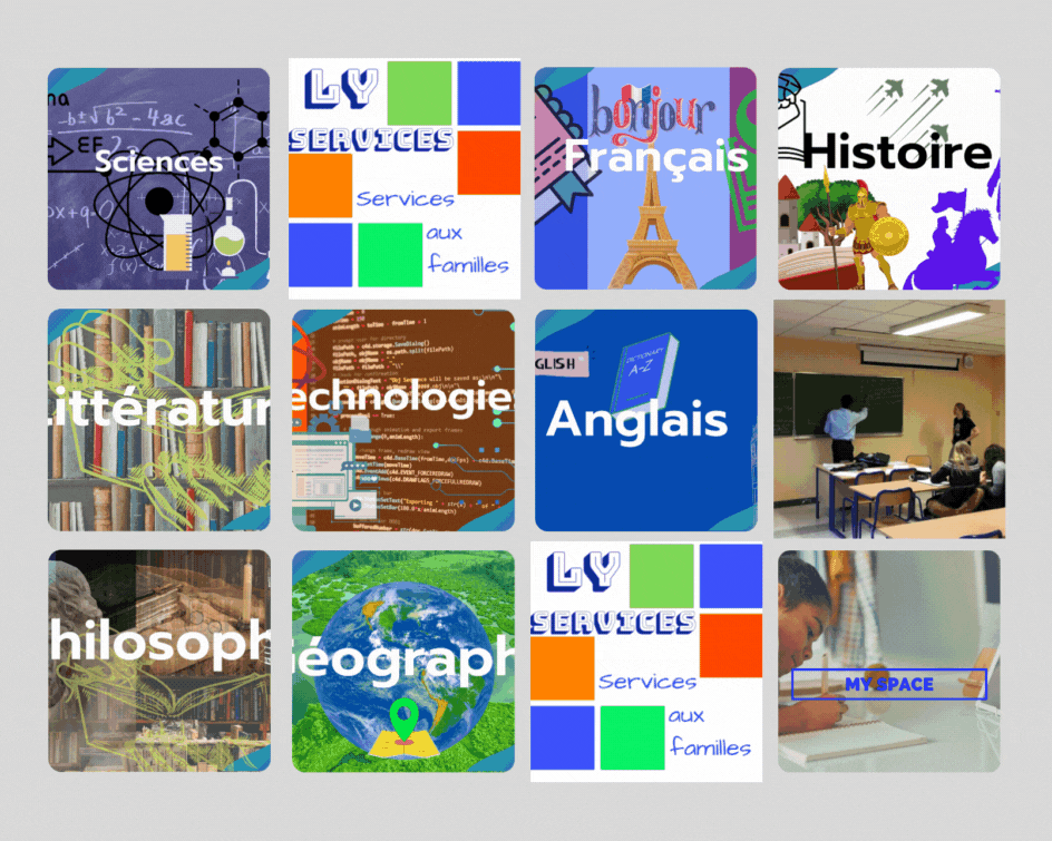 Panorama des disciplines couvertes par LY SERVICES - Tutorat scolaire. | LY Services Panorama des disciplines de soutien scolaires / cours particuliers de LY SERVICES - Tutorat scolaire.